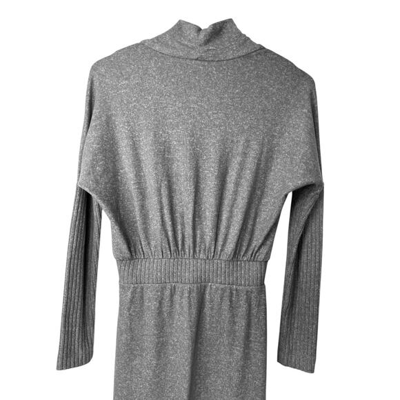 DAILY PRACTICE Draped Cowl Neck Midi Dress in Gray Women’s XXS - Picture 11 of 16